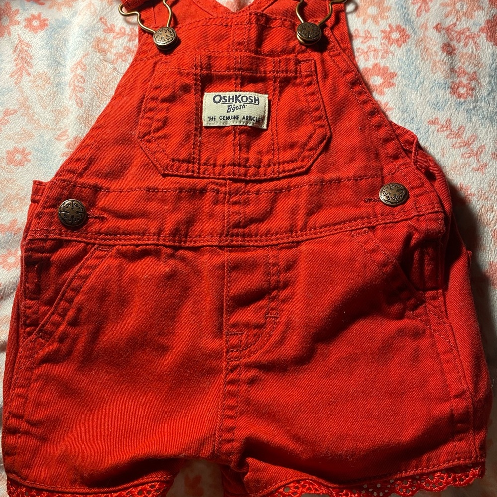 OshKosh B'gosh Vibrant Red Kids Overalls